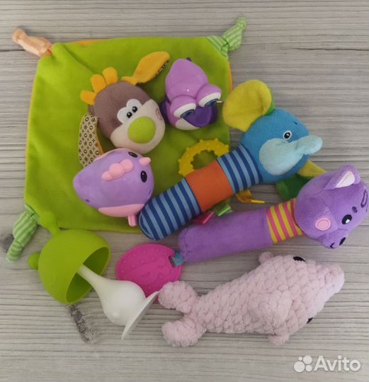 Мягкие игрушки погремушки