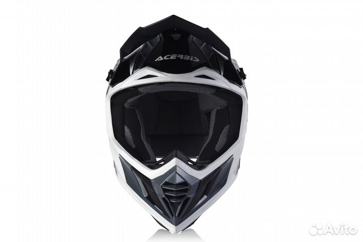 Мотошлем acerbis X-track helmet Bianco/Nero2
