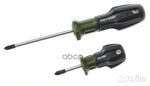 Отвертка крестовая трехкомпонентная рн3*150мм/6