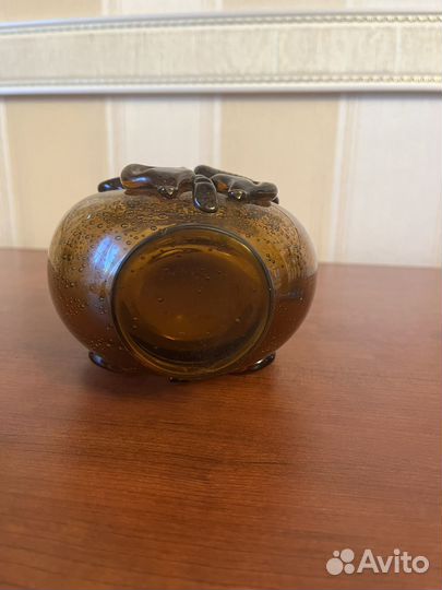 Графин стеклянный антикварный ручной работы