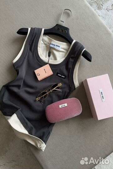 Майка MIU MIU. Майка миу миу премиум