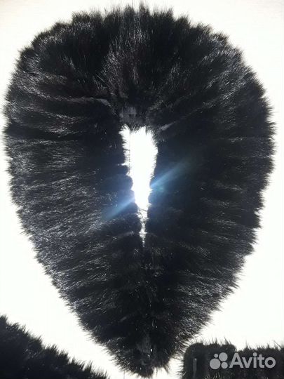 Меховой воротник и рукова норка