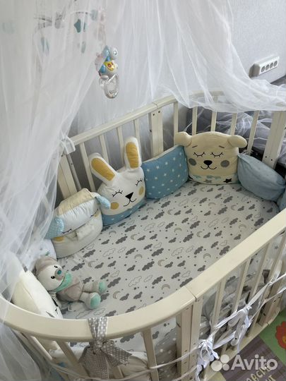 Бортики в детскую кроватку