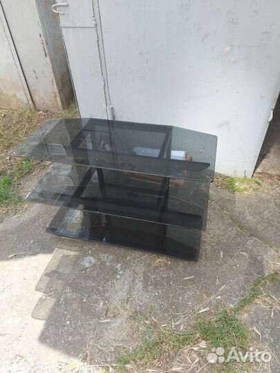 Тумба под телевизор бу стеклянная
