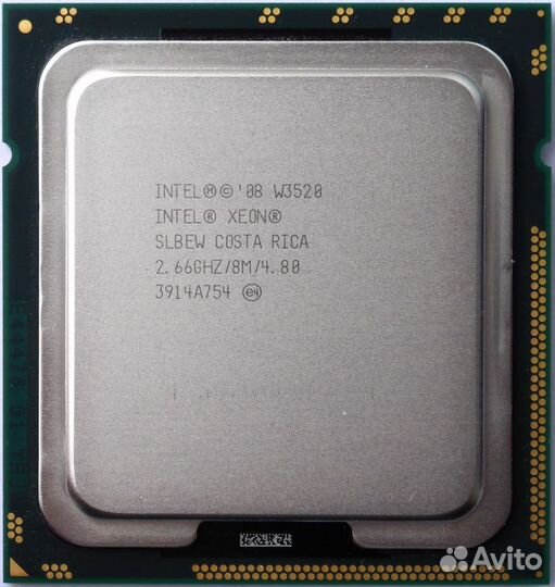 Процессор Intel Xeon W3520 (4C/8T, 8M Cache, 2.66