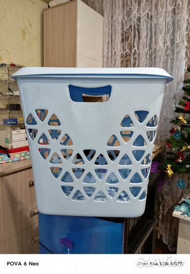 Корзина в ванную комнату для белья