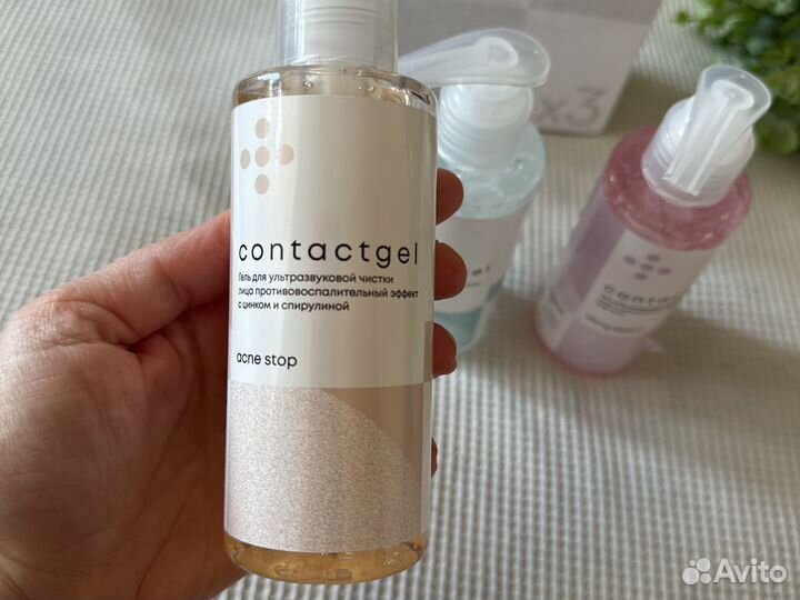Новый гель ультразвуковой для чистки лица комплект