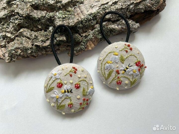 Резиночки для волос ручной работы