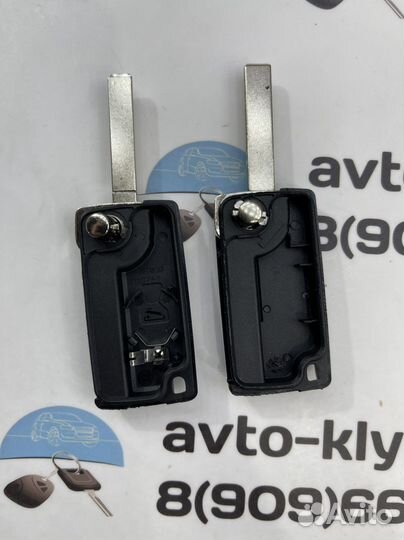 Корпус ключа Пежо 207, 307, 407, 308 (Peugeot)