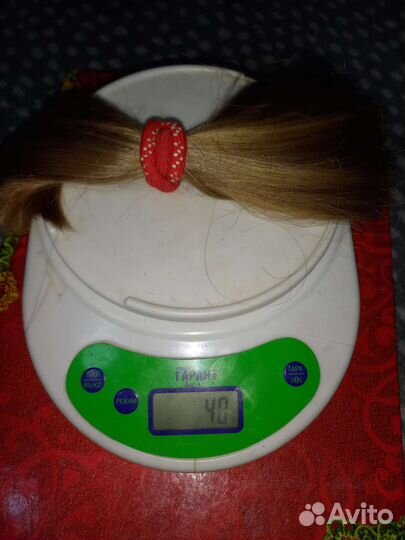 Волосы натуральные срез