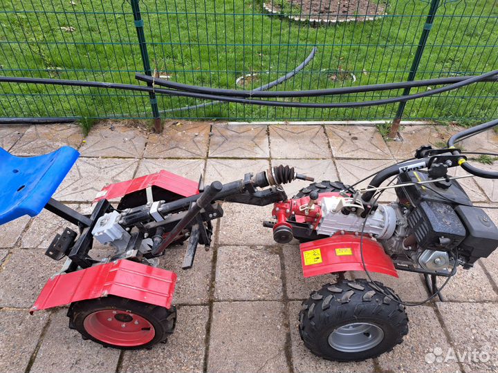 Мотоблок с адаптером полный привод