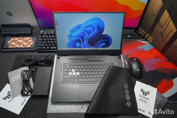 Ноутбук asus TUF Dash F15 RTX 3060 i5-11300H 16GB