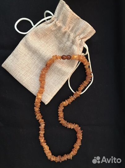 Бусы из необработанного янтаря 45 см