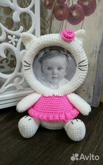 Вязаные фоторамки