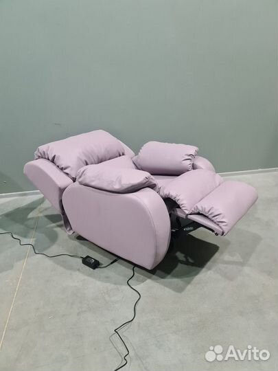 Кресло реклайнер лиловое