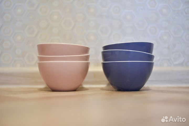 Салатники новый набор 6шт, керамика