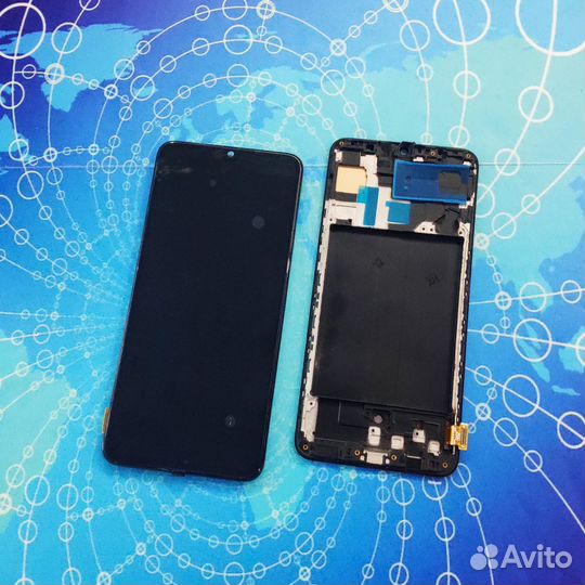 Дисплей в раме Samsung A70 (A705F) Full Oled