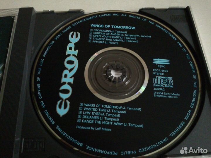 Europe 1984 'Wings of tomorrow' japan cd