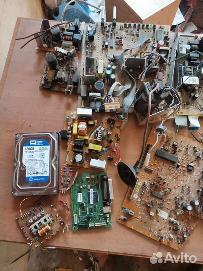 Радиодетали и платы СССР, компьютерный хлам