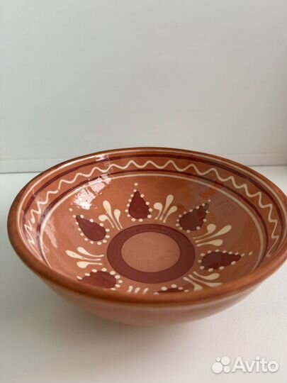 Тарелка керамическая из глины СССР