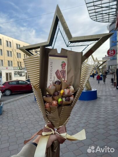 Шоколадный букет на день рождения, свадьбу, юбилей