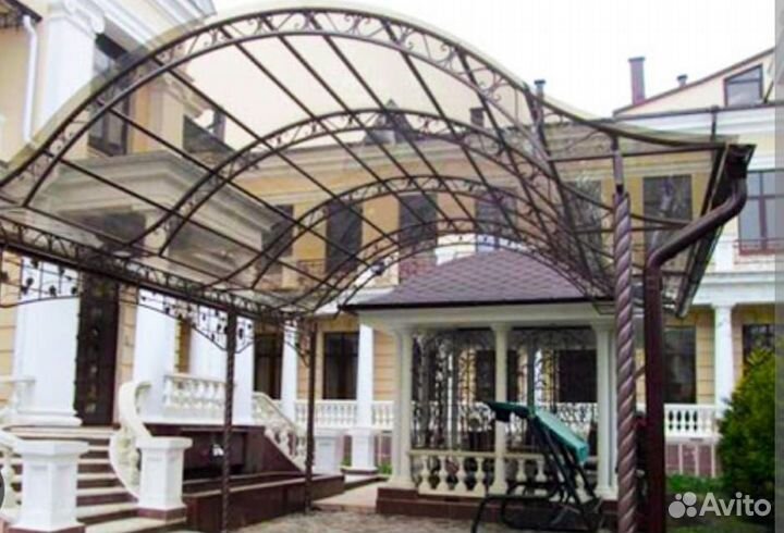 Навесы арочные прямые