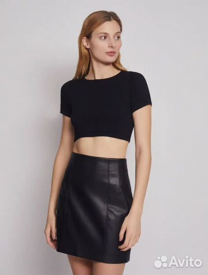 Кожаная юбка