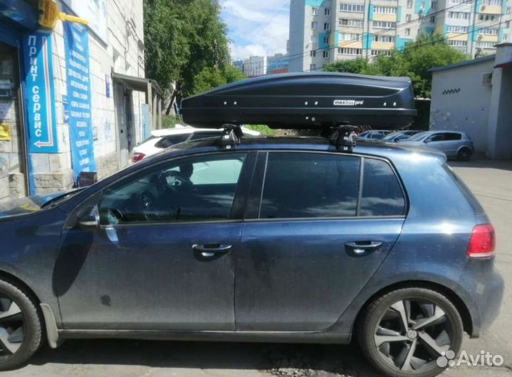 Автобокс чёрный на хэтчбэк