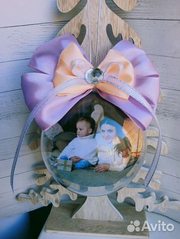 Ёлочный шар с фото