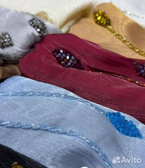 Готовые платки ткан органза в наличии