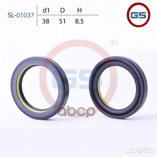 Сальник рейки 38*51*8,5/GS/ SL01037 GS