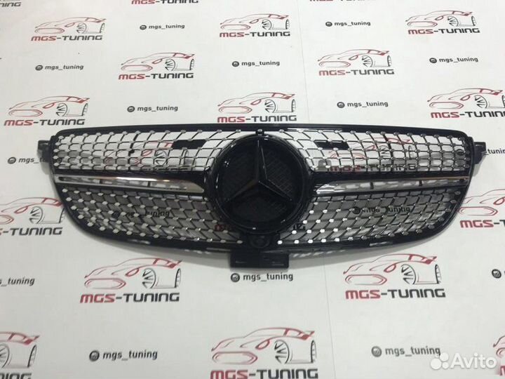 Решетка GLE-Coupe c292 Diamond Black Черная звезда