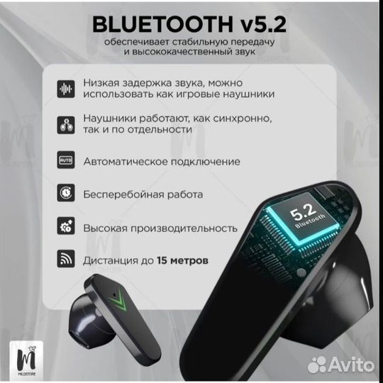 Беспроводные блютуз наушники