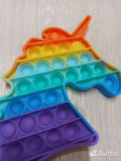 Поп ит pop it антистресс Единорог моторика пальцев