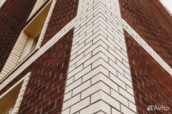 Лицевой кирпич Сливки Гладкий меланж ГОСТ