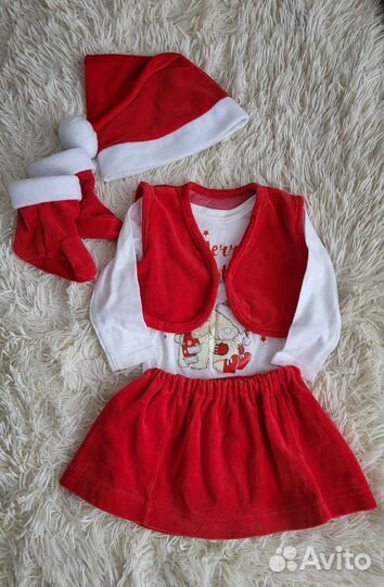 Новогодний костюм для малышки, 74 - 80