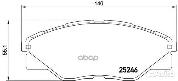 P 83 137 Колодки тормозные toyota hilux 08- пер