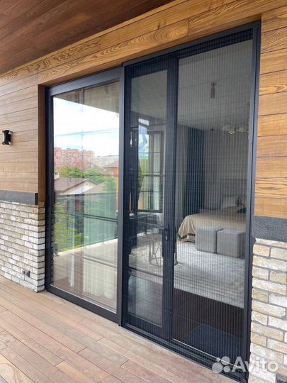 Москитная сетка Плиссе Антрацит 40 серия