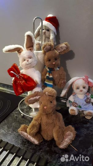 Новогодняя/рождественская кукла, мишка, заяц