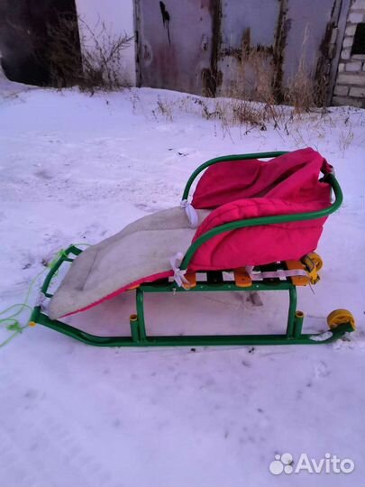 Детские санки коляска бу