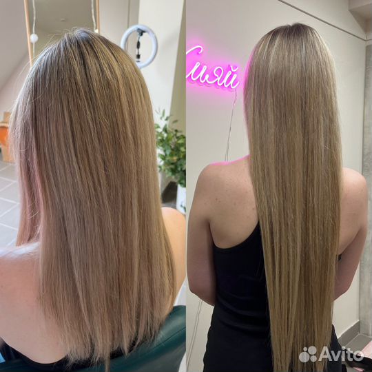 Наращивание биопротеиновых волос