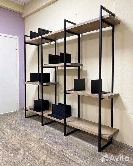 Полка в гостиную лофт