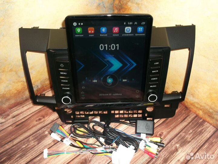 Магнитола Mitsubishi Lancer X тип Тесла