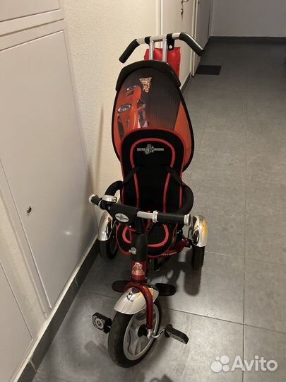 Детский трехколесный велосипед Funny Jaguar бордо