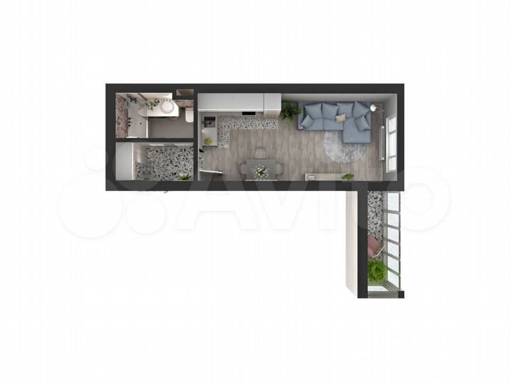 Квартира-студия, 28,9 м², 23/25 эт.