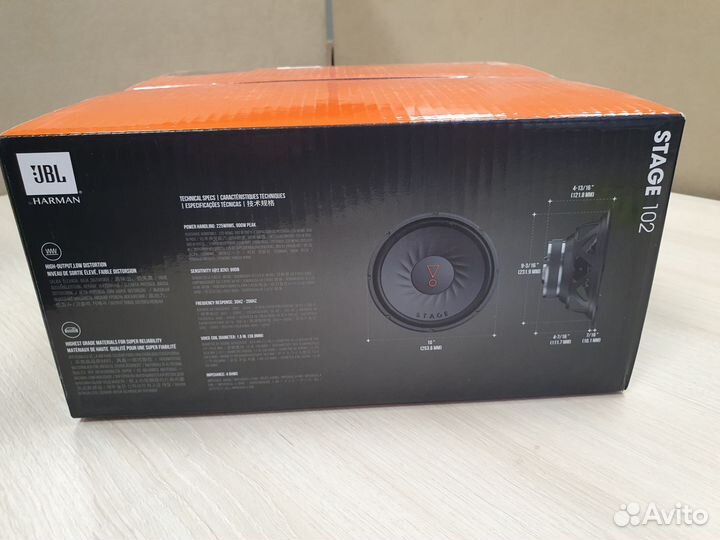 Сабвуфер jbl stage 102 новый