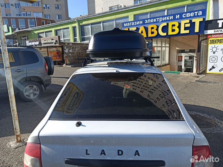 Автобокс на крышу Лада Приора