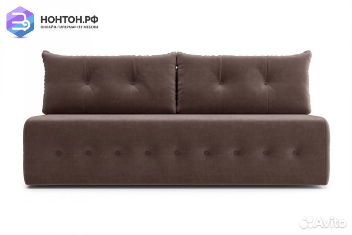 Диван еврокнижка Сити коричневый