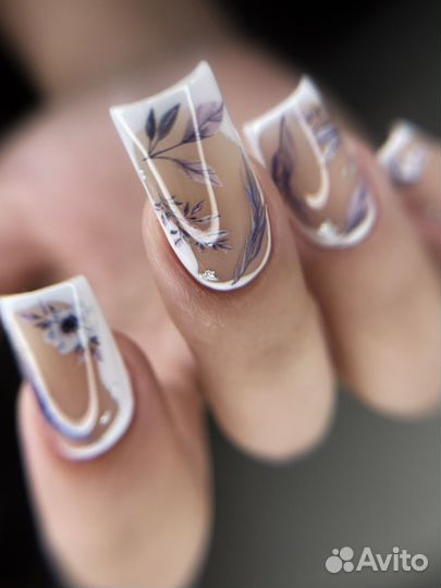 Маникюр Гель лак Наращивание