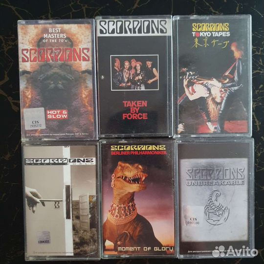 Scorpions - коллекция аудиокассет